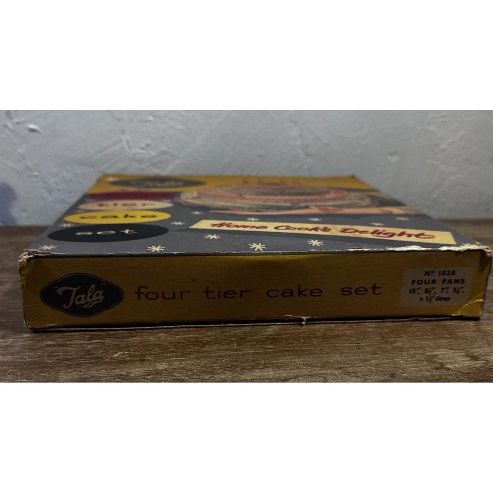 Vintage Tala Four Tier Cake Set No. 1020 w/ Box